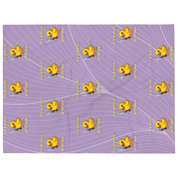 Quack & Slash Throw Blanket product image (1)