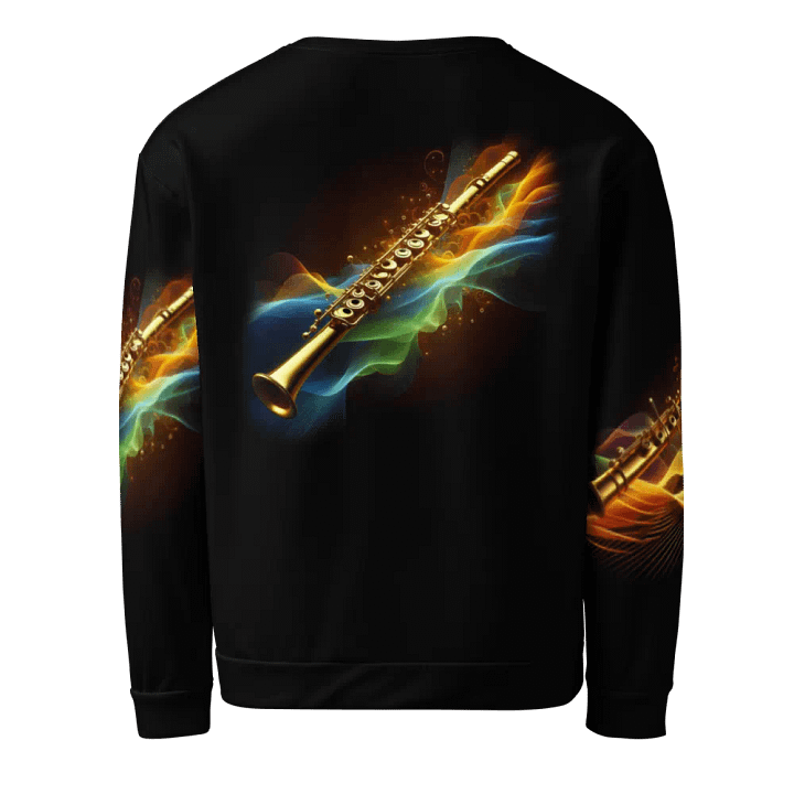 Golden Flute Musical Instrument - All-Over Unisex Sweatshirt #15 product image (2)