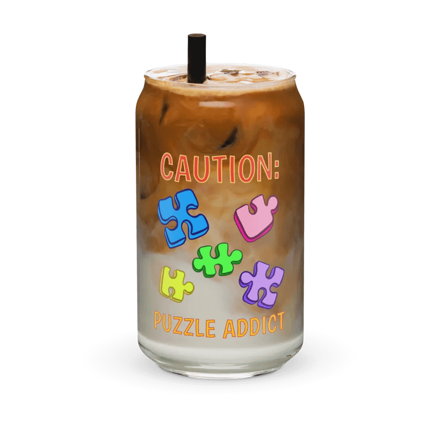 Caution: Puzzle Addict Libby Cup product image (2)