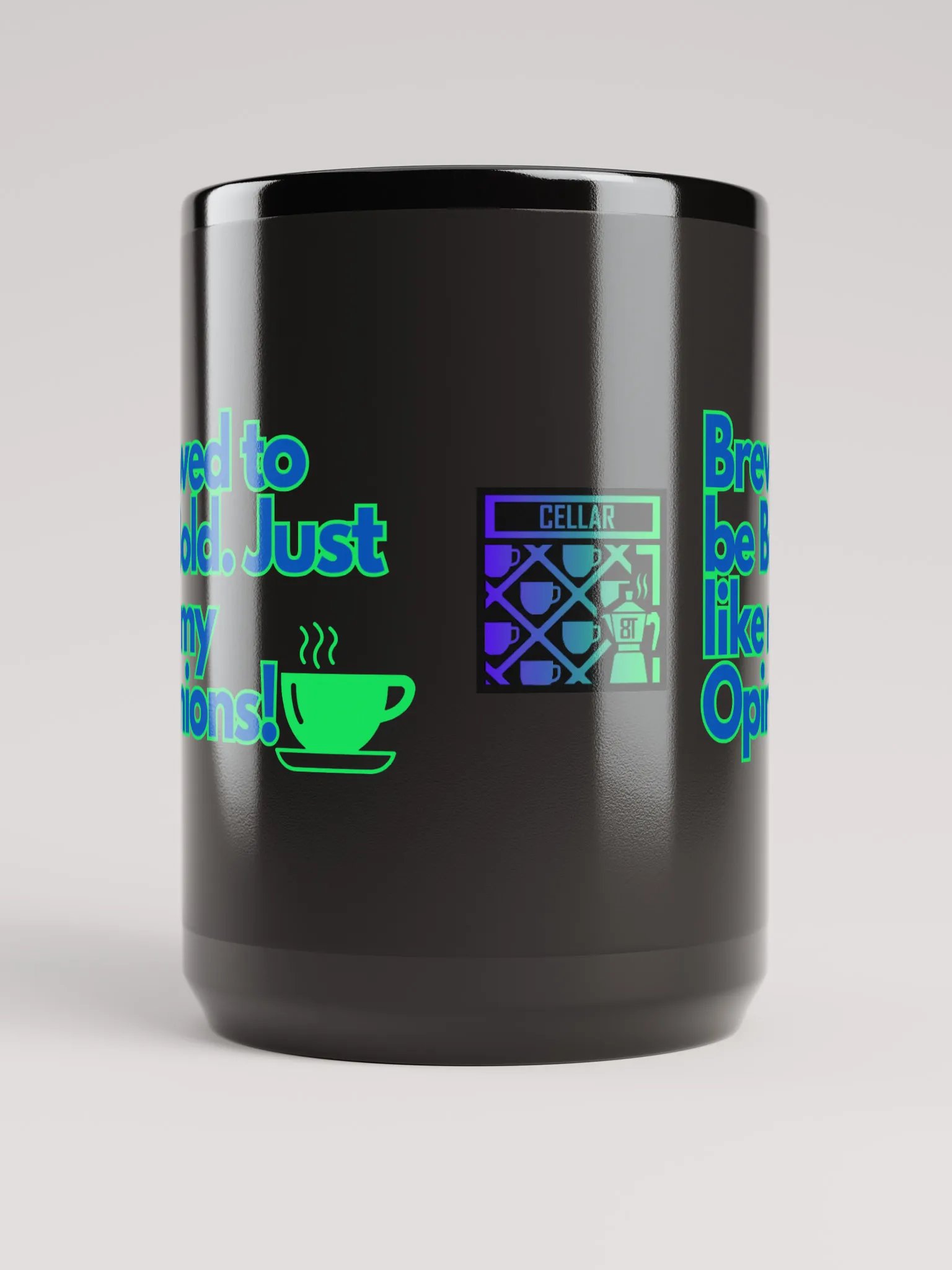 Cellar 8T Coffee - Brewed - Gloss Black Mug product image (5)