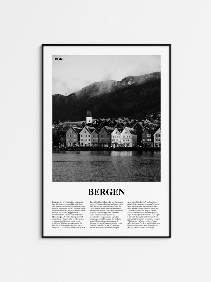 Bergen 01 Newspaper Poster product image (1)