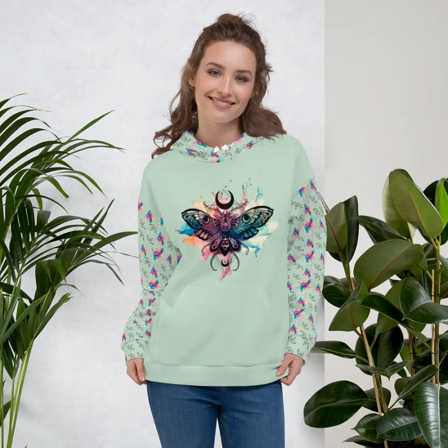 Mystical Skull Moth Hoodie product image (7)