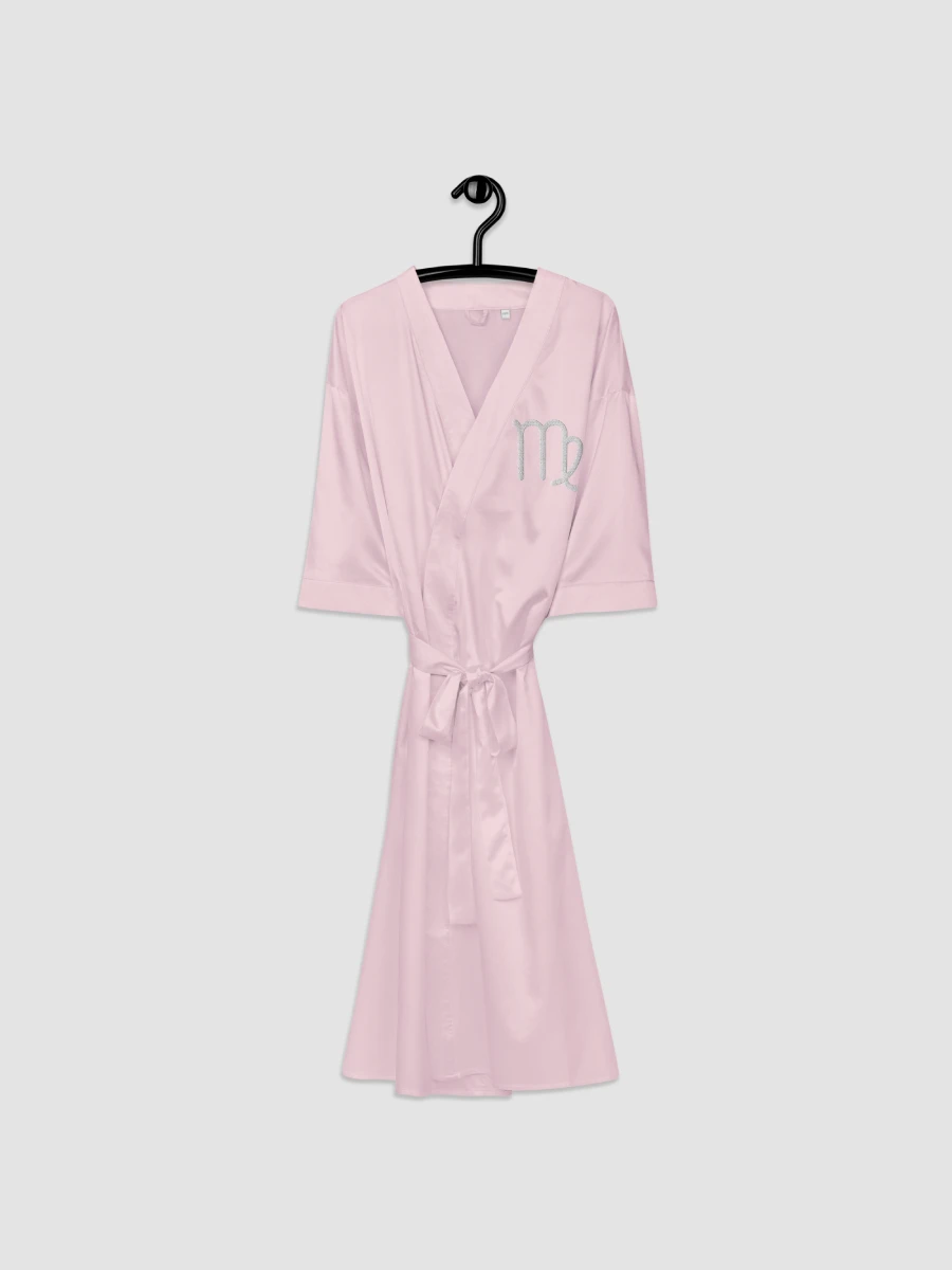 Virgo White on Pink Satin Robe product image (3)
