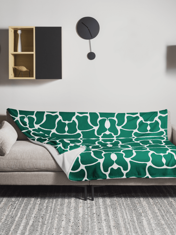 Green Brick Mosaic Throw Blanket product image (5)