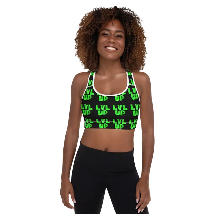 LVL UP Black Sports Bra product image (2)