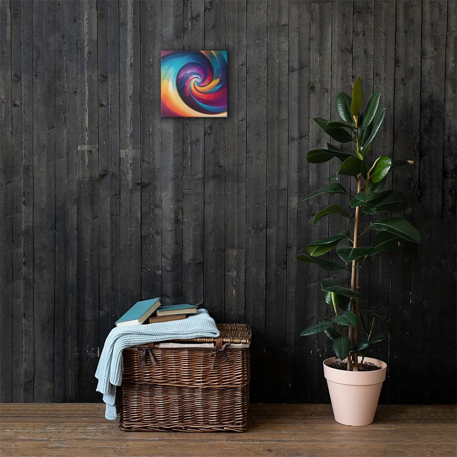 The Psychedelic Rainbow Spiral Canvas product image (4)