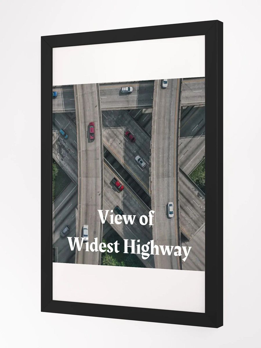 Widest Highway Framed High-Quality Matte Poster (in) product image (2)