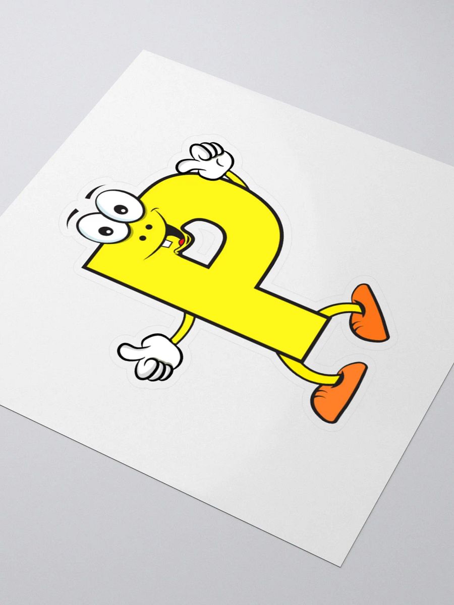 P Letter Cartoon Character Sticker product image (9)