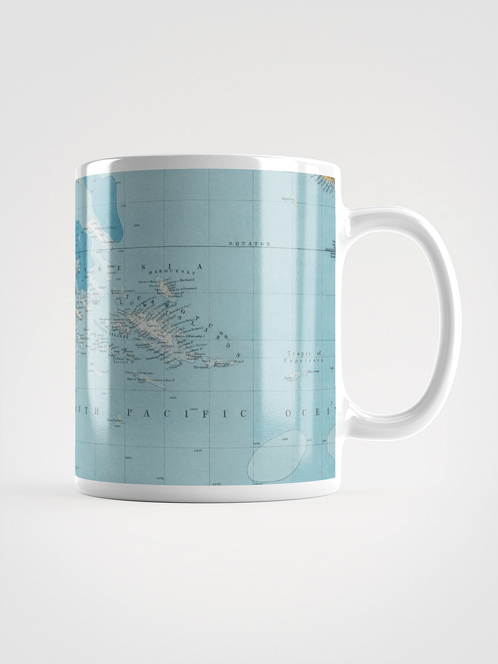 Pacific Cartography White Glossy Mug product image (1)