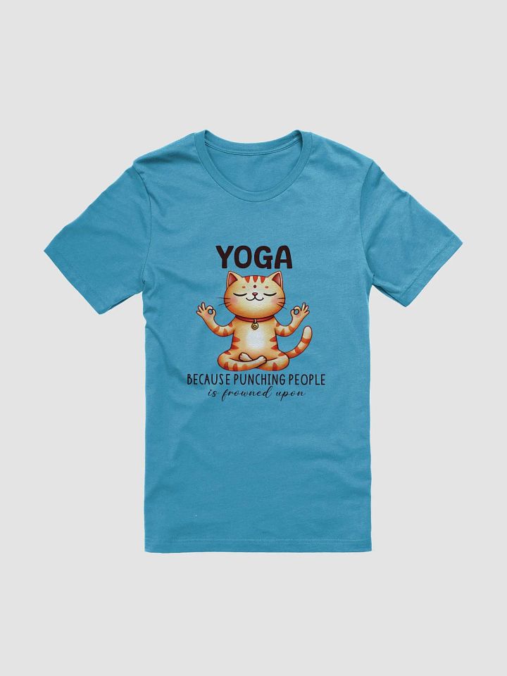 Funny Yoga Cat T-Shirt - Stress Relief with Humor product image (1)