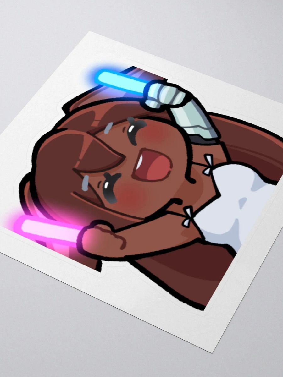 JPAG_Grey Gracidea Rave emote sticker product image (3)