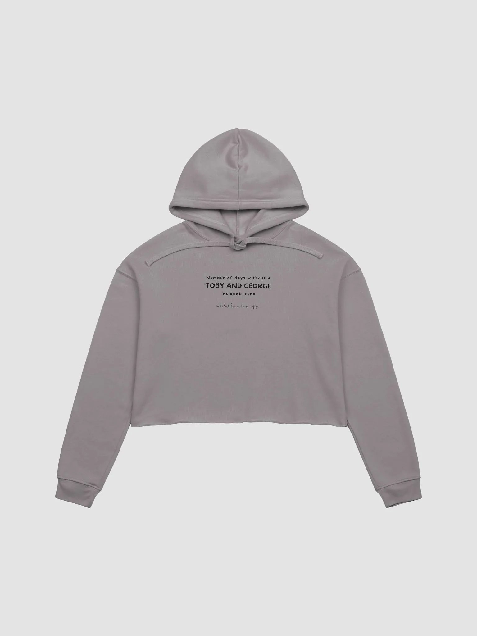 Toby and George Incident Crop Hoodie - Light Colours product image (1)