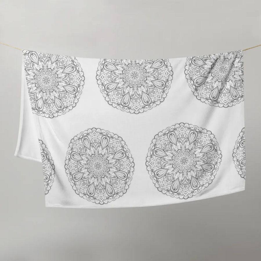 Mandala Harmony Throw Blanket product image (1)