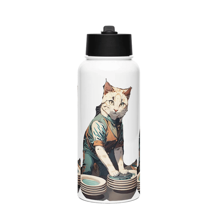 Purr-fectly Practical Stainless Steel Bottle product image (1)