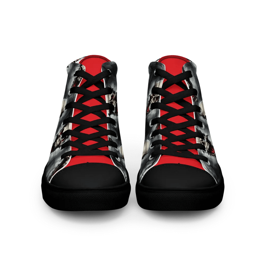 Demon Skull Men's High Top Canvas Shoes product image (8)
