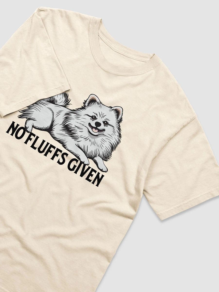 No Fluffs Given T-Shirt of a Pomeranian (White) | Funny T-Shirt for Pomeranian Paw-rents product image (21)