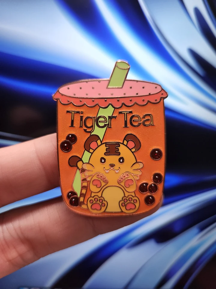Enamel Pin - Zodiac Drinks - Tiger Milk Tea product image (1)