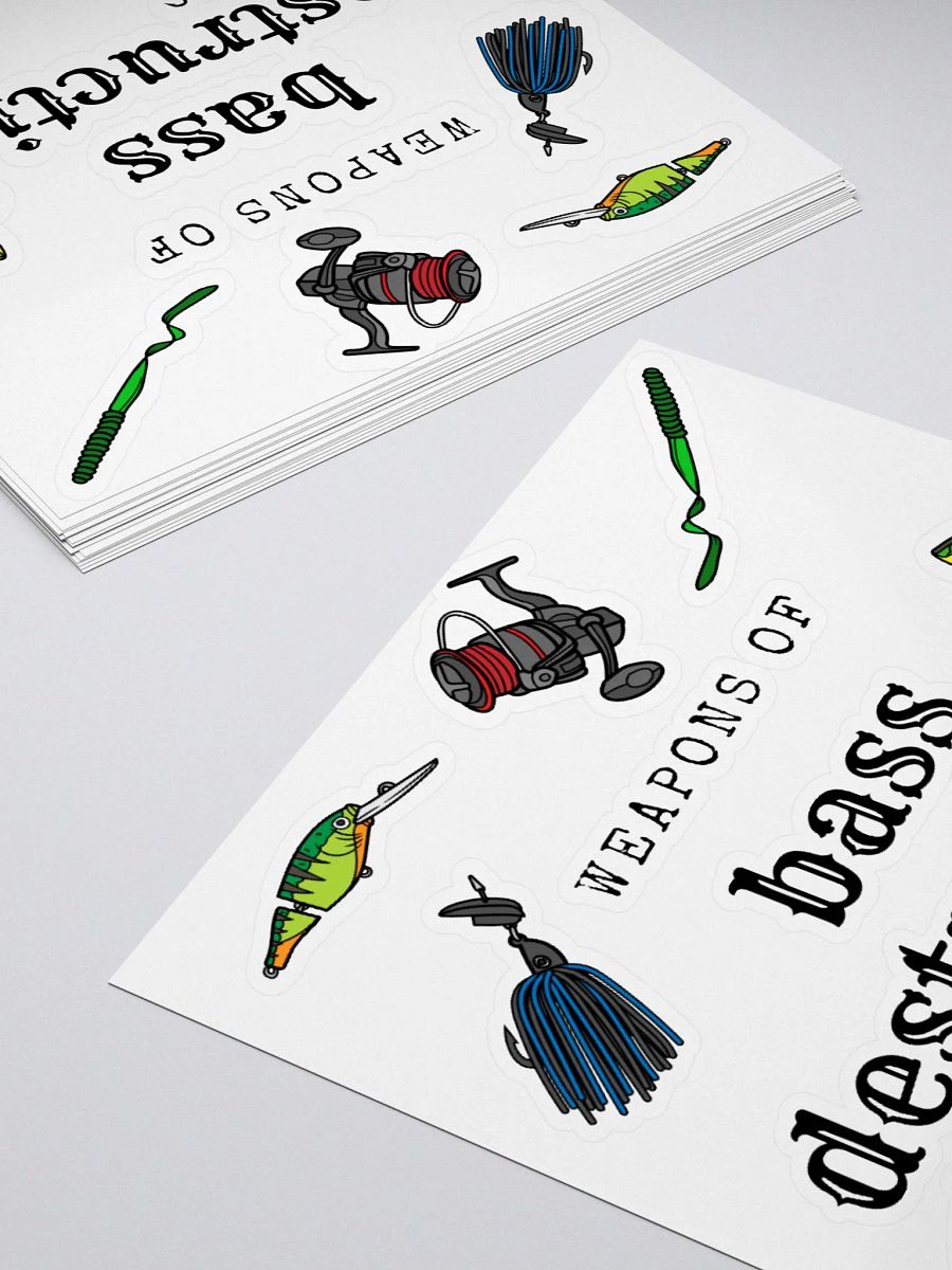 bass destruction Kiss Cut Stickers - Lure Logo product image (4)