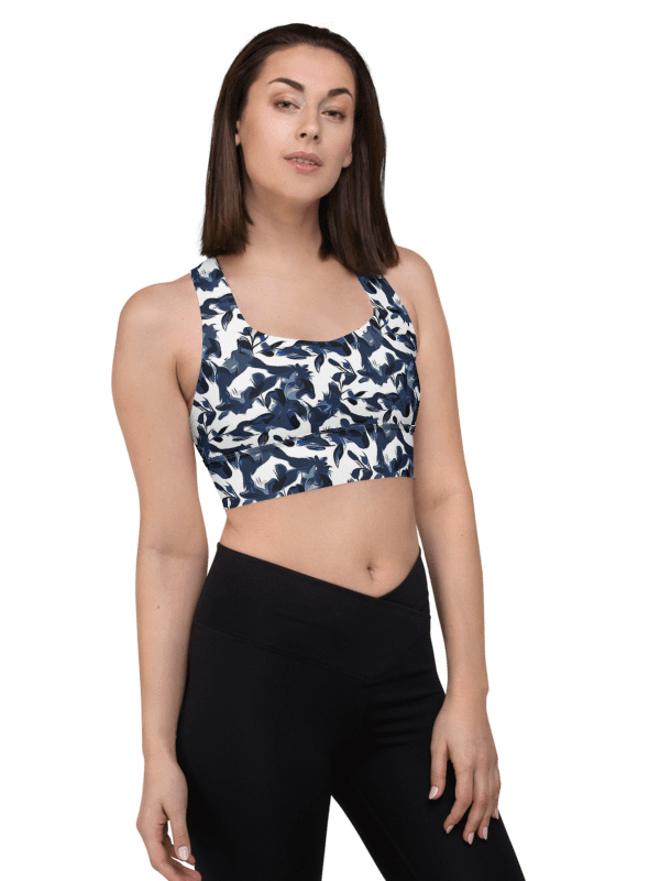 Wild Waves | Recycled Longline Sports Bra product image (4)