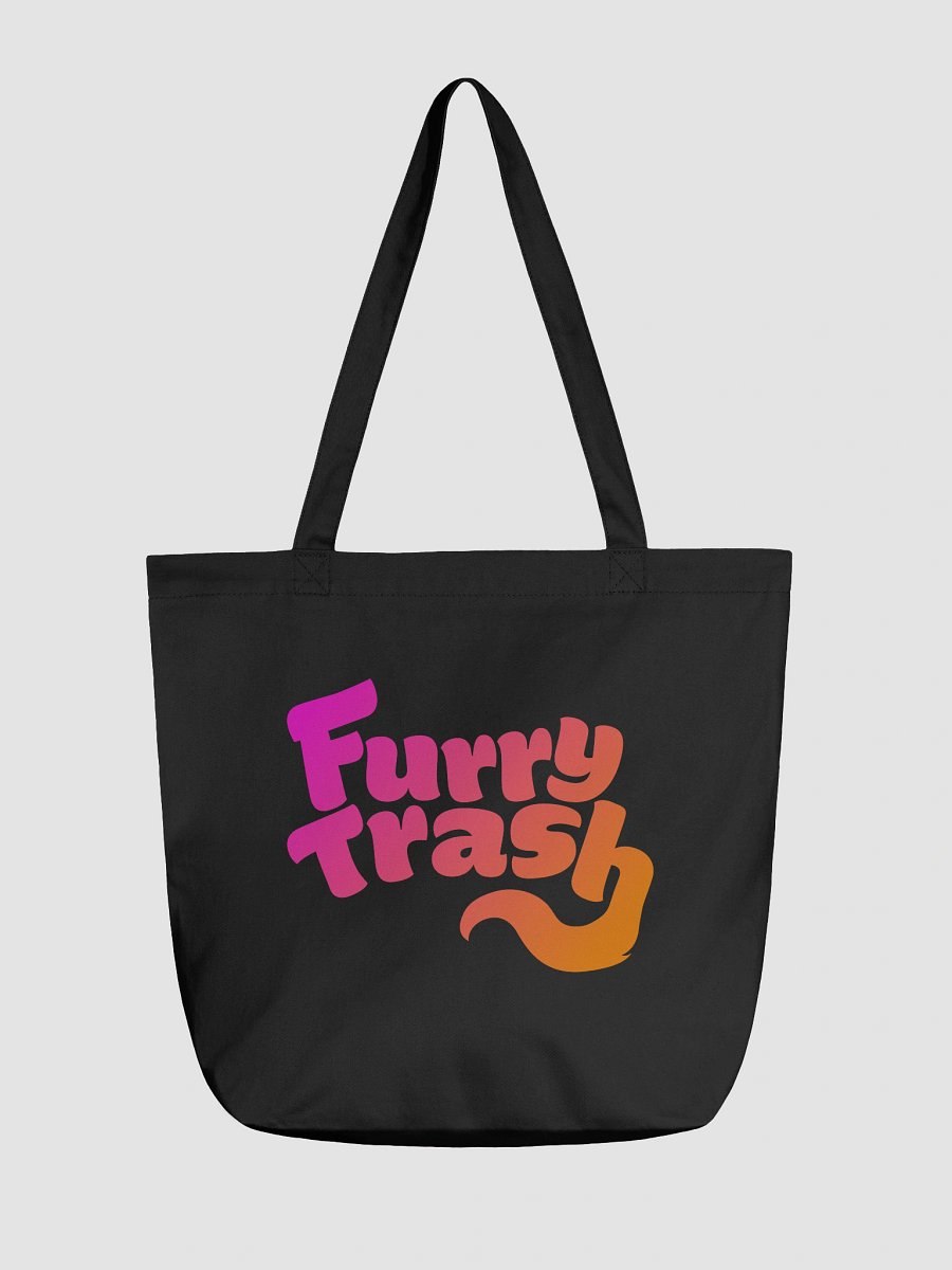 Furry Trash Tote – Bubble Logo (Sunrise Gradient) product image (1)