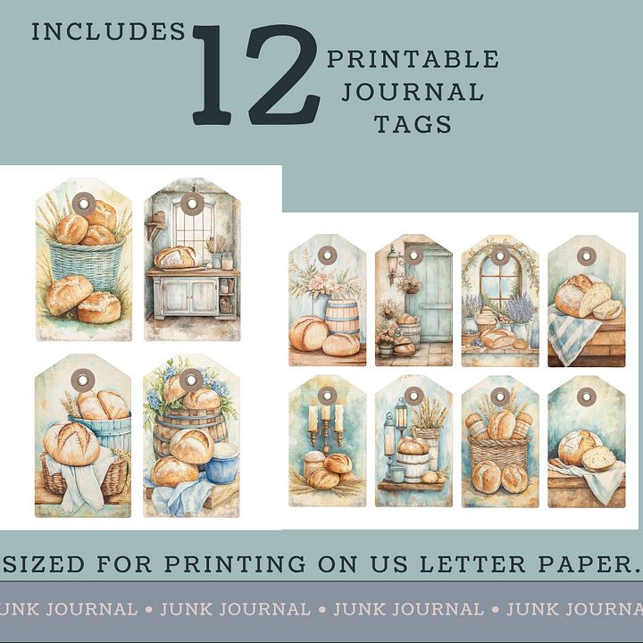 For The Love of Bread - Printable Tags V3 product image (2)