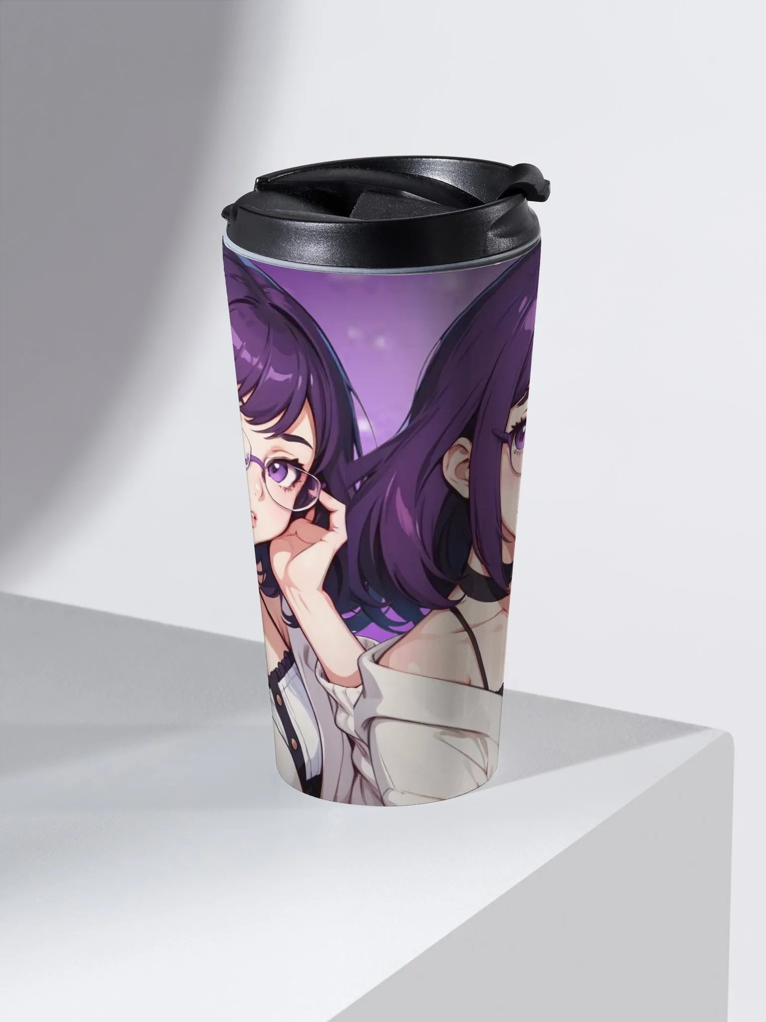(Purple WAIFU) K Stainless Steel Travel Mug product image (2)
