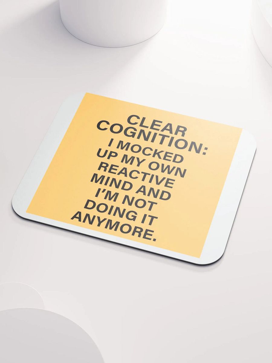 Clear Cognition Mouse Pad in Goldenrod product image (3)