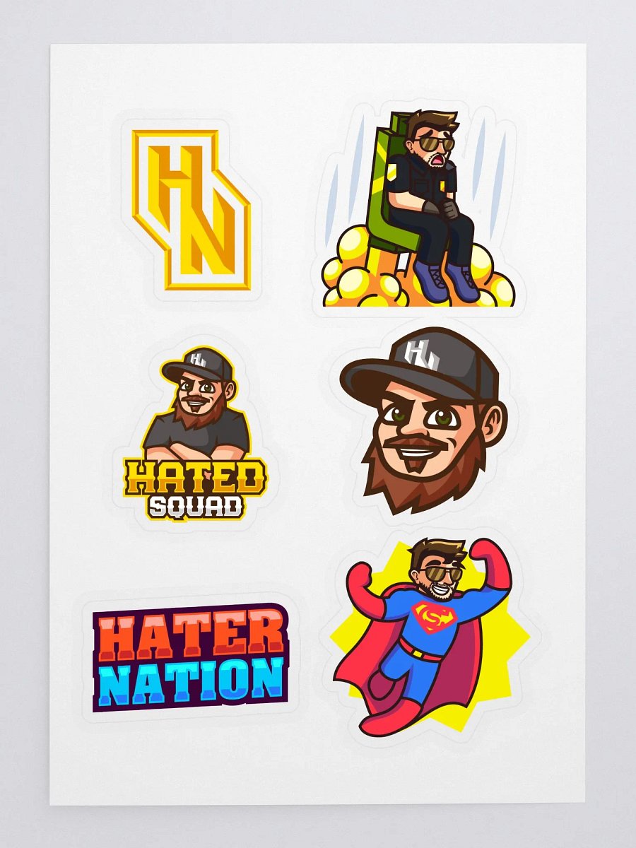 HaterNation Kiss Cut Sticker Sheet product image (3)