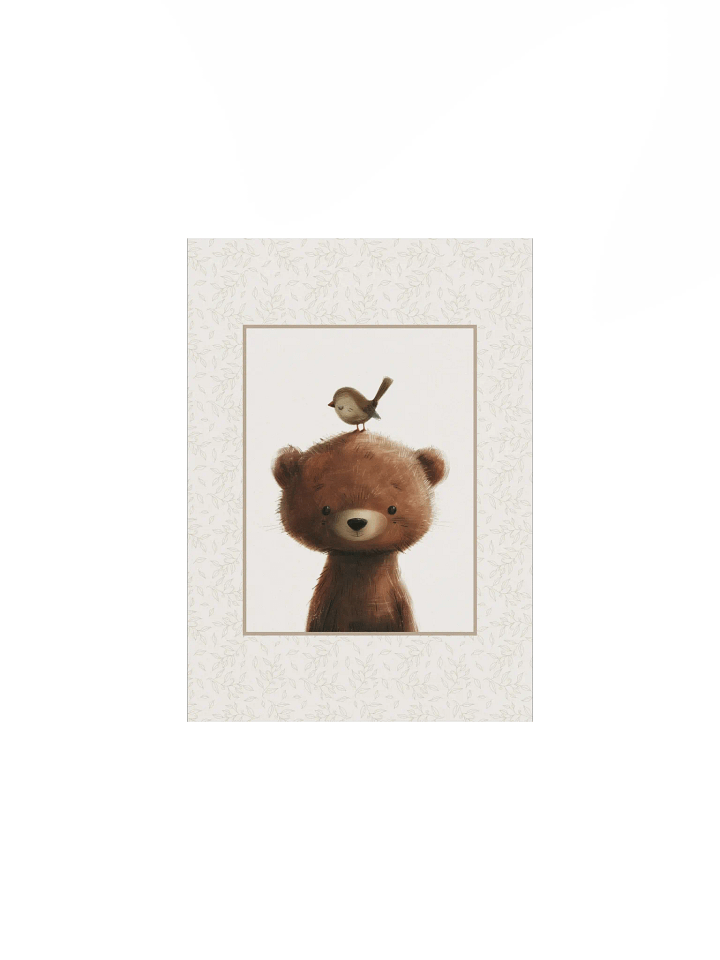 Woodland Bear Boho Nursery Print product image (2)