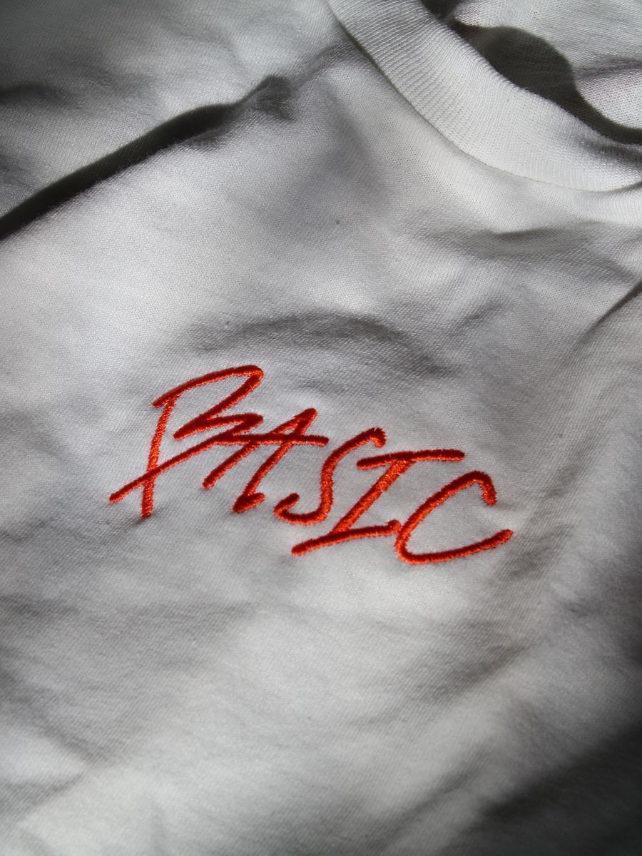 BASIC Red Neon Doodles T-Shirt Embroidered product image (4)