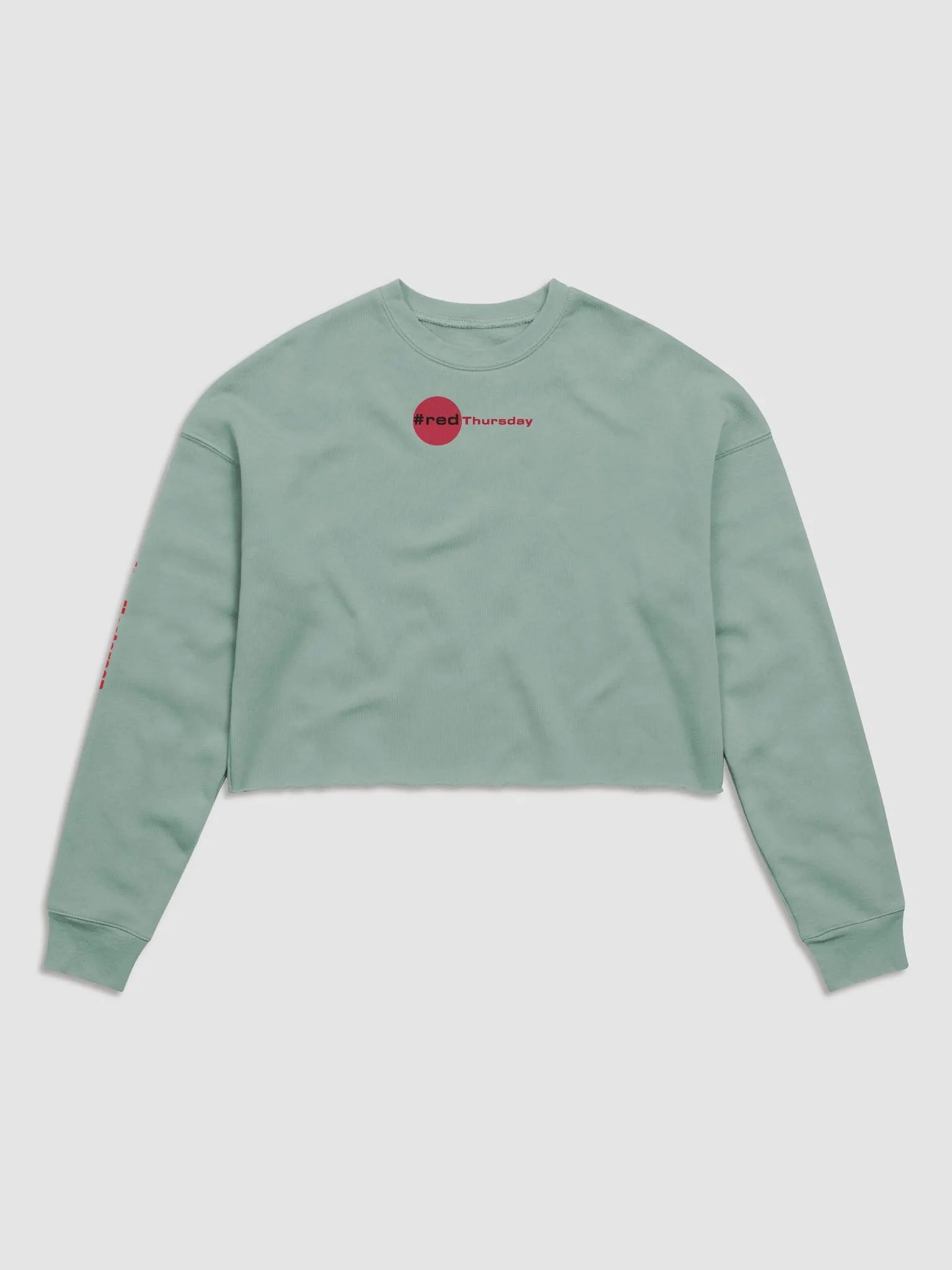 Women's Red Thursday Bella+Canvas Fleece Crop Sweatshirt product image (1)