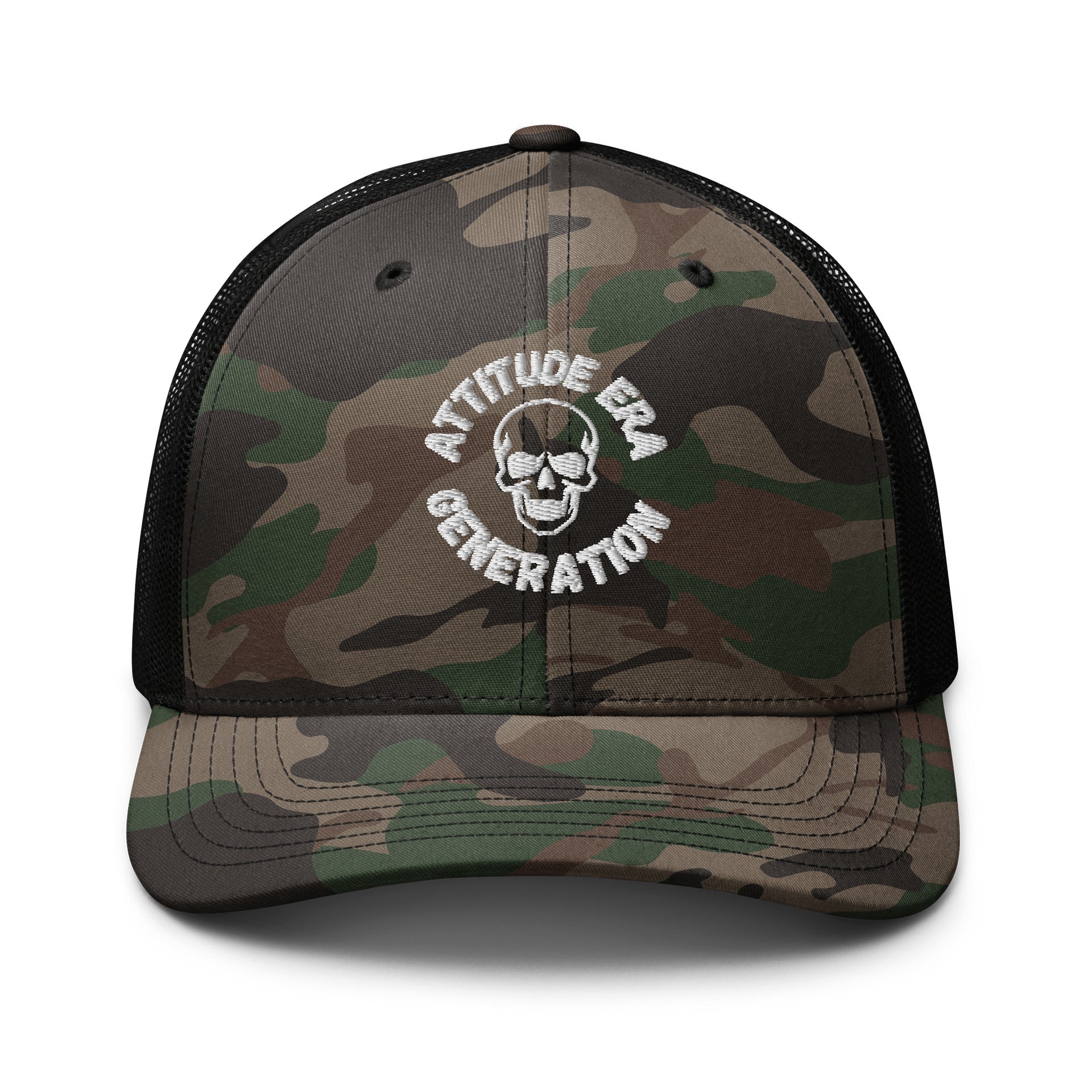 Attitude Era Generation Camo Trucker Cap product image (1)