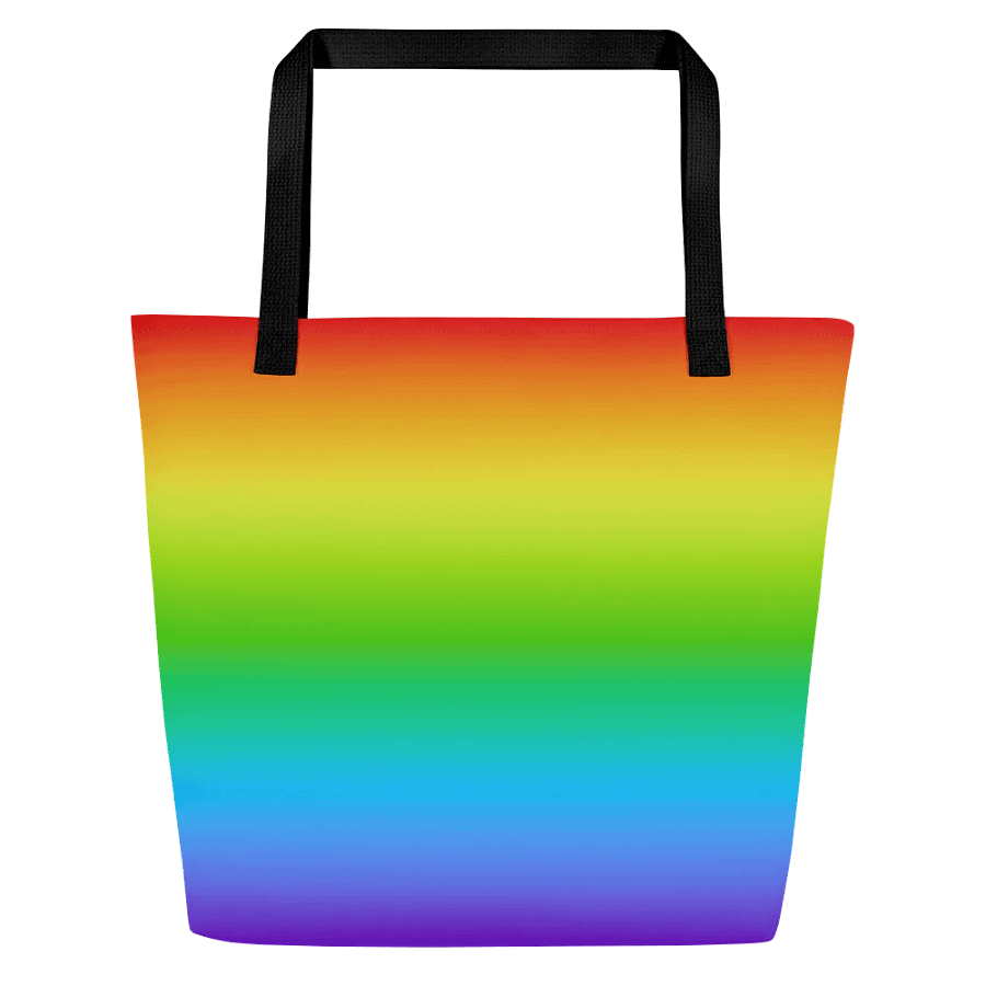 Rainbow Large Tote Bag with Pocket product image (1)
