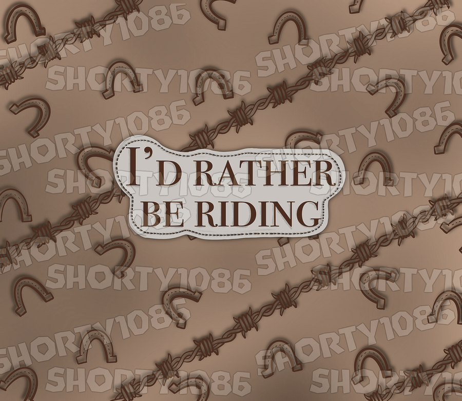 Rather Be Riding Skinny Tumbler product image (1)