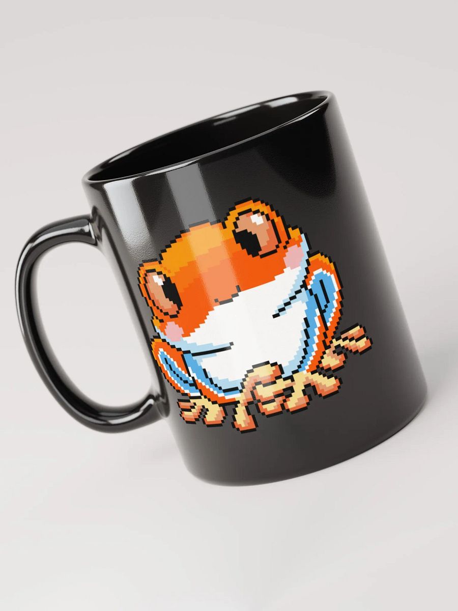 Orange Rip the Frog Black Glossy Mug product image (5)