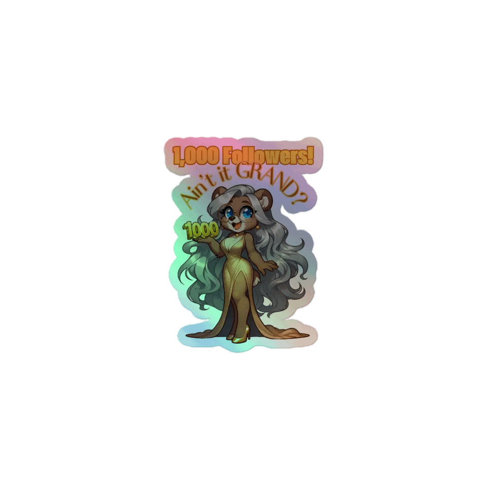 Limited Edition 1K Followers Holographic Sticker Set product image (1)