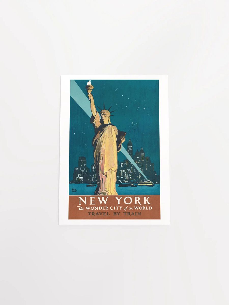 Vintage New York Travel by Train Poster Print product image (14)