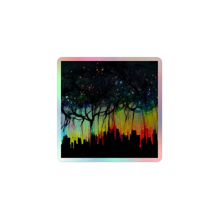 Dreamy City Nights Holographic Sticker Set product image (1)