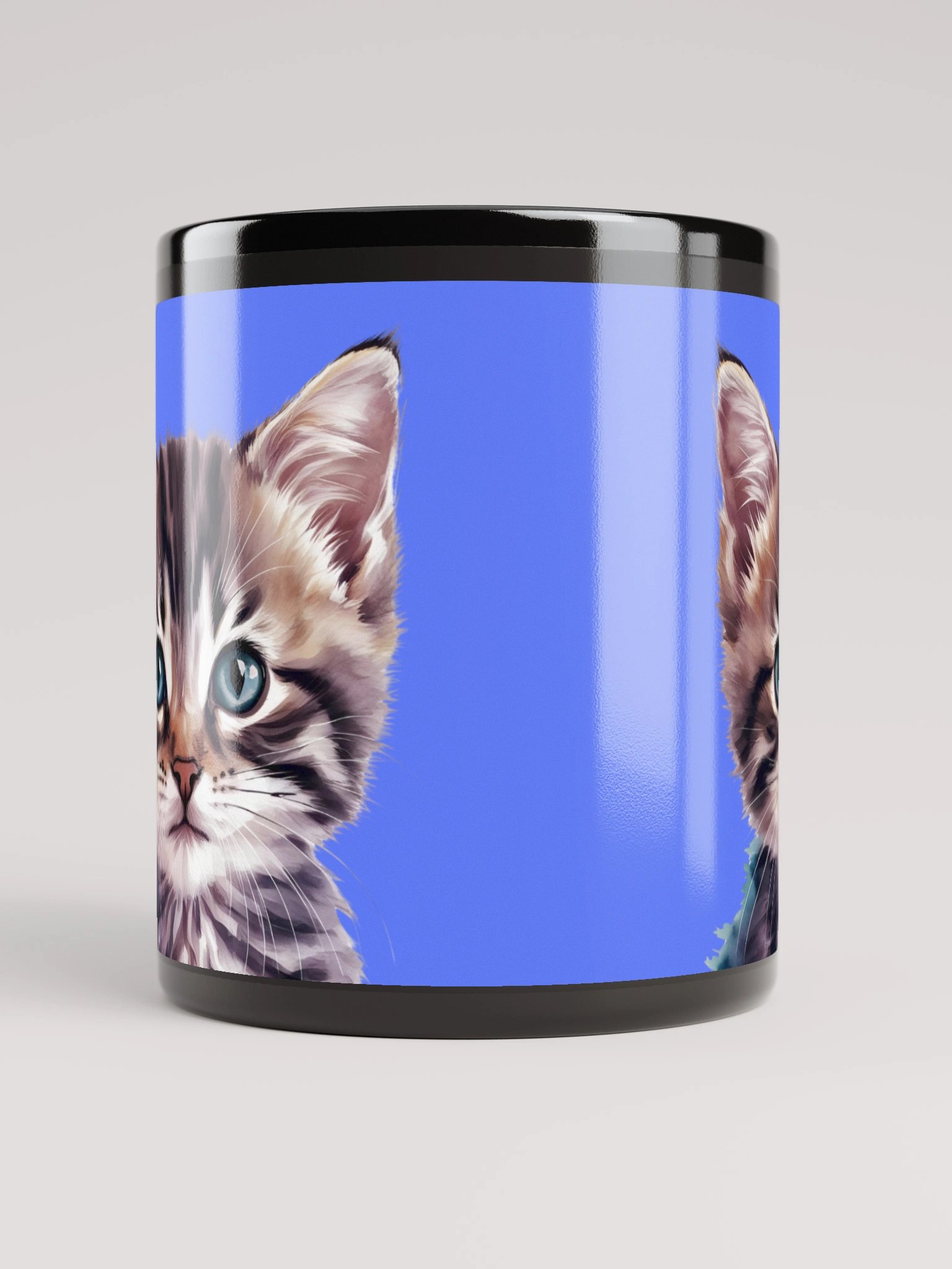 Cat Mug Neon Blue product image (10)