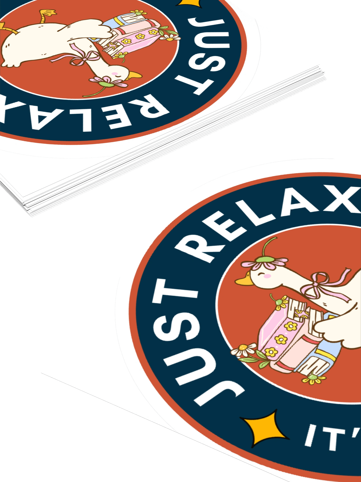 It's Probably Smut Kiss Cut Sticker (Flower Goose) product image (11)