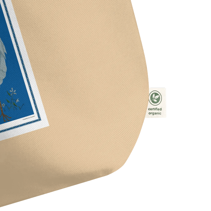 Eco Friendly Tote Bag with Chicken and Blue Background product image (2)