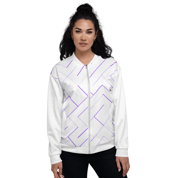 Geometric Melange All-Over Bomber Jacket product image (1)