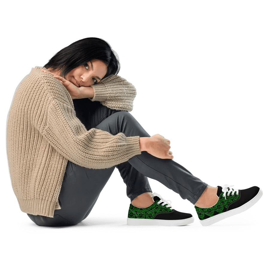 100% Vixen Hotwife lace-up canvas shoes product image (11)