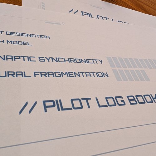 Log Book (AKA Character Sheet) for our upcoming solo journaling game, Synaptic Protocol, is done!

It's simple, slick, and ea...