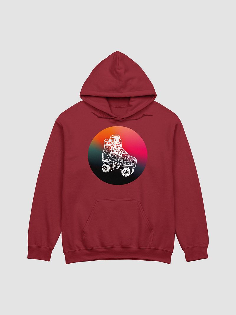 Evie Skates Hoodie Dark Rainbow Red