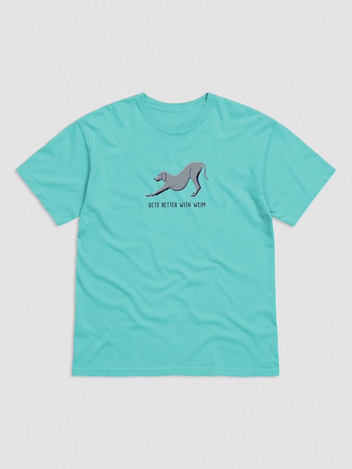 Gets Better With Weim T-Shirt(Embroidered) of a Weimaraner product image (25)