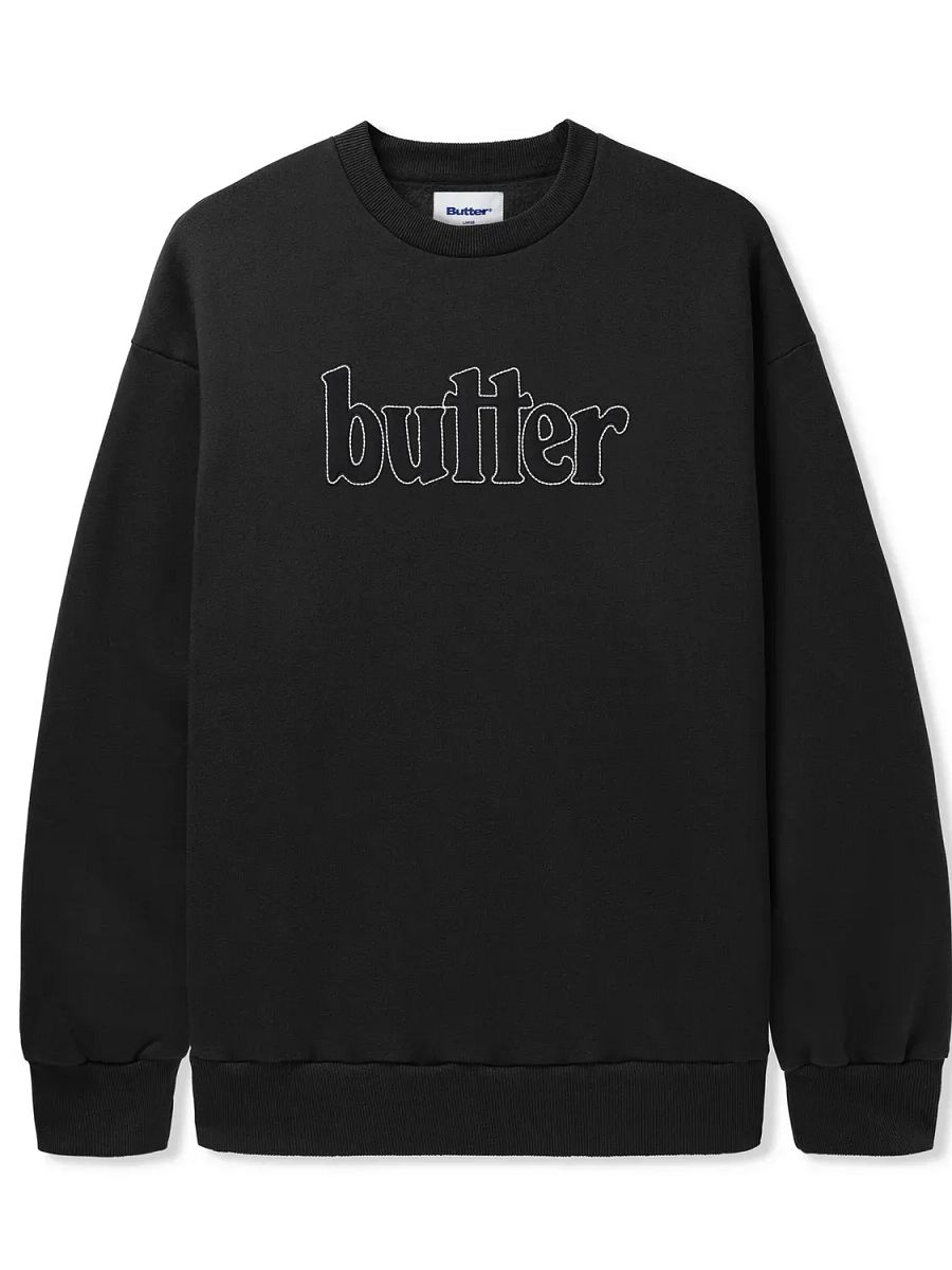 Fleece Applique Crewneck, Black product image (2)