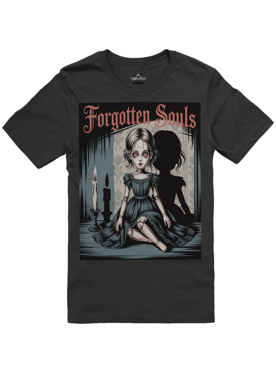 Forgotten Souls Unisex Supersoft T-Shirt by Midnight Veil Designs - Gothic Black, Red & More product image (1)