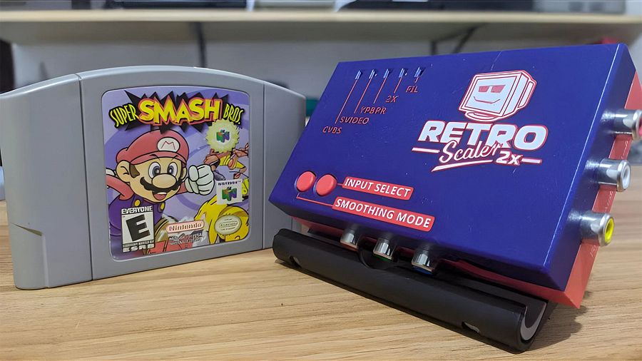 RetroScaler2x AV to HDMI Up-Scaler Retro Converter Game Console Retro Gaming NES Snes N64 Dreamcast Gamecube C64 PS1 PS2 Sega Megadrive product image (6)
