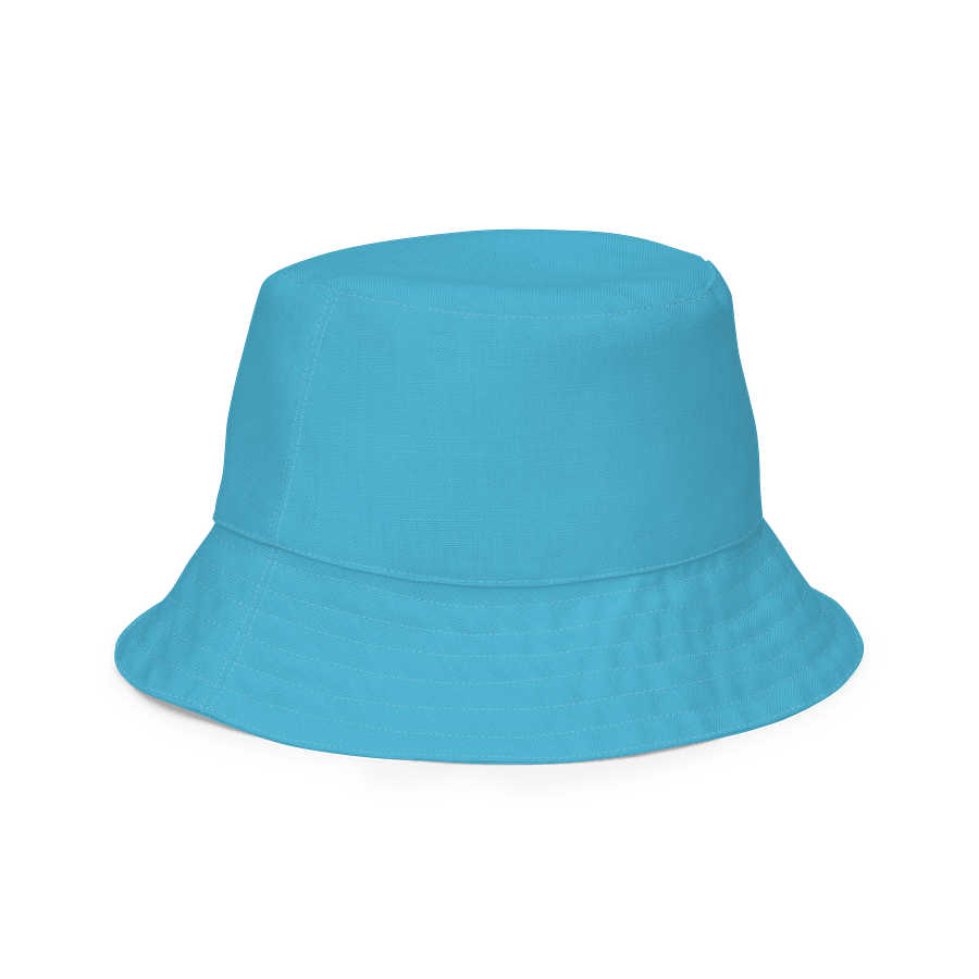 Reversible Bucket Hat – Retro Print Exterior & Sky Blue Interior | Lightweight & Breathable product image (7)